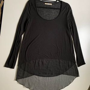 Free people floaty black tunic sz M